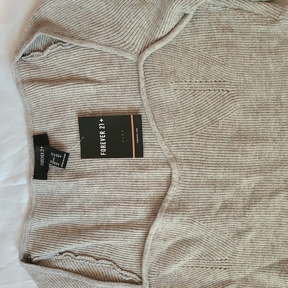 NWT Forever 21 Bodysuit Sweater - Picture 2 of 4